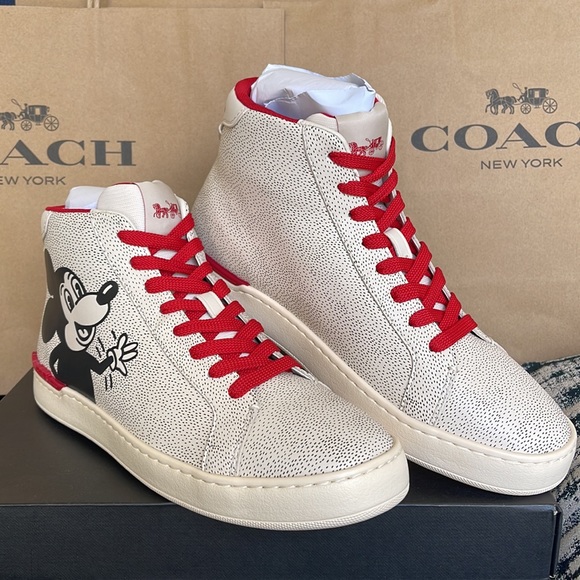 Coach CLIP MXKH HIGH TP Chalk/Black WMNS sneakers Disney - Picture 5 of 16